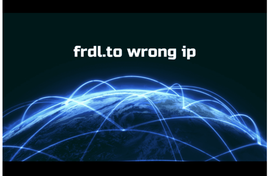 Resolving the “Frdl.to Wrong IP” Issue